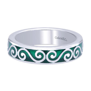 Gabriel Fashion Silver Stackable Stackable Ladies' Ring LR5906-7E4SVJJJ