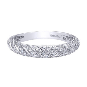 Gabriel Fashion 14 Karat Stackable Stackable Ladies' Ring LR4723W44JJ
