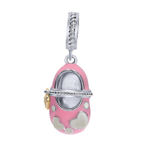 Gabriel Fashion Silver / 18 Karat Two-Tone Treasure Chests Charm Pendant PT960EMMY5JJ