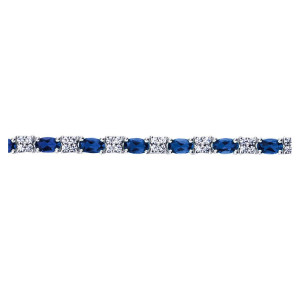 Gabriel Fashion 14 Karat Lusso Color Tennis Bracelet TB1037W45SB