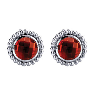Gabriel Fashion Silver Celestial Stud Earrings EG11700SVJGN