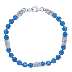 Gabriel Fashion Silver Bali Beads Bracelet TB2943SVJBX