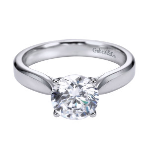Gabriel Platinum Contemporary Engagement Ring ER6593PTJJJ