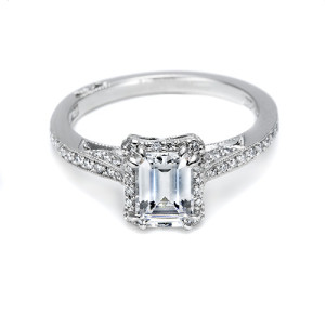 Tacori Platinum Dantela Engagement Ring 2620ECMDP