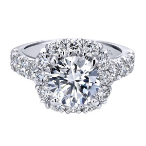 Gabriel 18 Karat Contemporary Engagement Ring ER11986R8W83JJ