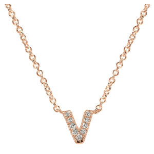 Gabriel Fashion 14 Karat Initial Initial Necklace NK4577V-K45JJ