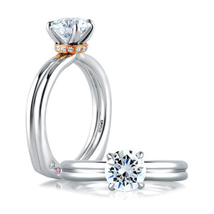 A.JAFFE Platinum Signature Engagement Ring MES581