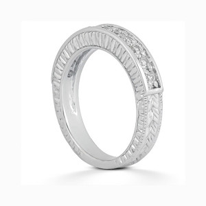 Taryn Collection Platinum Wedding Ring TQD B-653