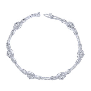 Gabriel Fashion 14 Karat Lusso Diamond Tennis Bracelet TB2545W44JJ