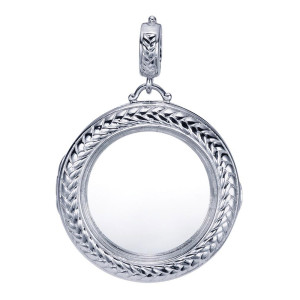 Gabriel Fashion Silver Treasure Chests Pendant PT9408SVJGL