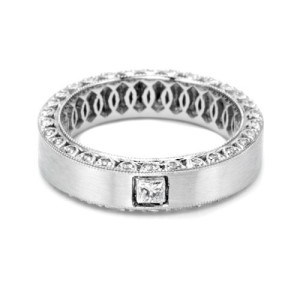 Tacori HT2286PR Platinum Crescent Wedding Band