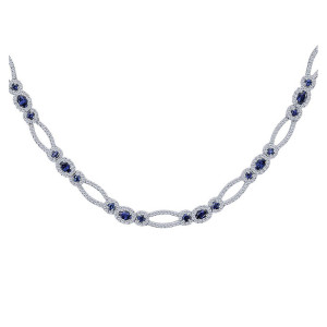 Gabriel Fashion 14 Karat Lusso Color Occasion Necklace NK1482W44SA