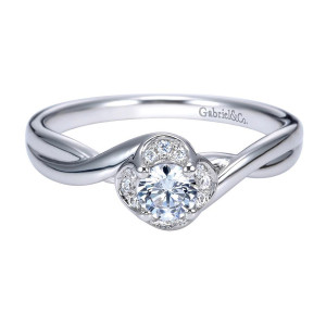 Gabriel 14 Karat Contemporary Engagement Ring ER97773W44JJ