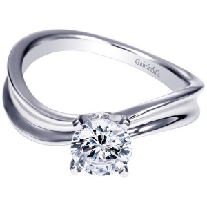 Gabriel 14 Karat Contemporary Engagement Ring ER9086W4JJJ