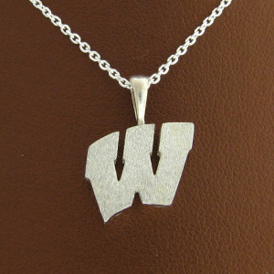 UW Motion "W" Sterling Silver Pendant - Medium