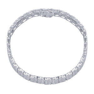 Gabriel Fashion 14 Karat Victorian Tennis Bracelet TB2282W44JJ