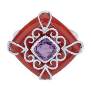 Gabriel Fashion Silver Art Nouveau Ladies' Ring LR50149SVJMC