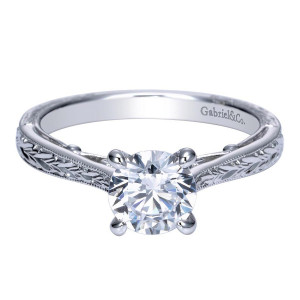 Gabriel 14 Karat Victorian Engagement Ring ER8690W4JJJ