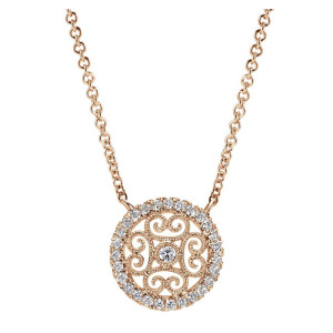 Gabriel Fashion 14 Karat Lace Necklace NK4089K45JJ
