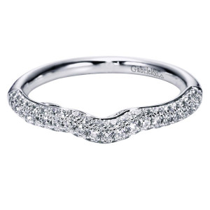 Gabriel 14 Karat Contemporary Wedding Band WB6289W44JJ