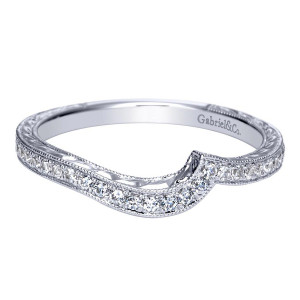 Gabriel 14 Karat Victorian Wedding Band WB8515W44JJ