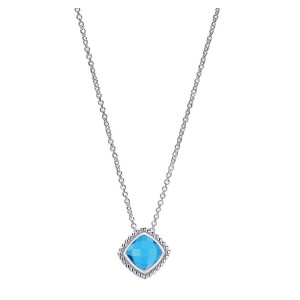 Gabriel Fashion Silver Celestial Necklace NK3816SVJBT