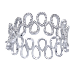 Gabriel Fashion 14 Karat Divine Bangle Bracelet BG155W44JJ