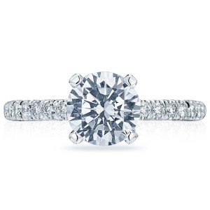 HT2545RD75 Platinum Tacori Classic Crescent Engagement Ring