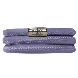 Endless Jewelry Purple Sage Triple Bracelet Silver Lock 12117