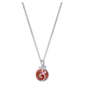 Gabriel Fashion Silver Byblos Necklace NK4495SV5XR