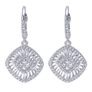 Gabriel Fashion 14 Karat Nature Drop Earrings EG11344W45JJ