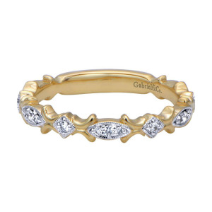 Gabriel Fashion 14 Karat Stackable Stackable Ladies' Ring LR4855Y44JJ