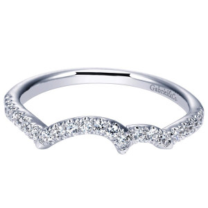 Gabriel 14 Karat Contemporary Wedding Band WB8749W44JJ