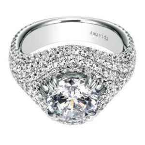 Gabriel 18 Karat Contemporary Engagement Ring ER8339W83JJ