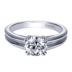 Gabriel 14 Karat Contemporary Engagement Ring ER8135W4JJJ