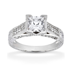 Taryn Collection Platinum Diamond Engagement Ring TQD 4251