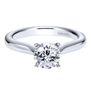 Gabriel 14 Karat Contemporary Engagement Ring ER6684W4JJJ
