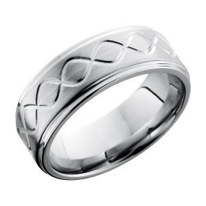 Lashbrook 8FGETALLINF Titanium Wedding Ring or Band