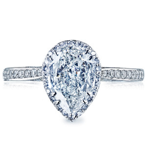 2620PS10X7P Platinum Tacori Dantela Engagement Ring