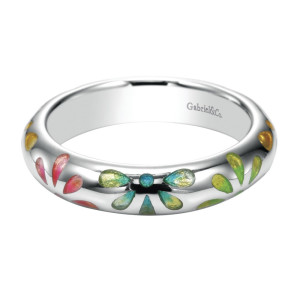Gabriel Fashion Silver Stackable Stackable Ladies' Ring LR5982-55EMSVJJJ