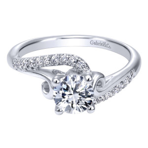 Gabriel 14 Karat Victorian Engagement Ring ER910174W44JJ