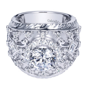 Gabriel 18 Karat Victorian Engagement Ring ER8458W83JJ