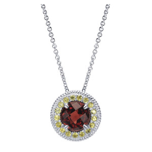 Gabriel Fashion Silver Roman Necklace NK3568M15SVJMC