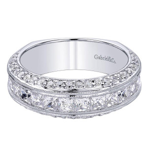 Gabriel 14 Karat Contemporary Wedding Band WB9324W44JJ