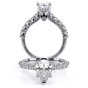 Verragio Renaissance-955PEAR27 Platinum Diamond Engagement Ring
