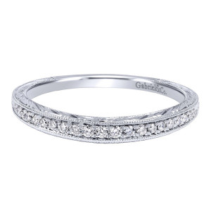 Gabriel 14 Karat Victorian Wedding Band WB11839R4W44JJ