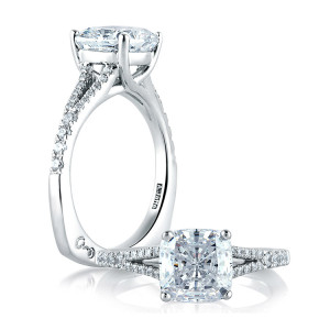 A.JAFFE 18 Karat Signature Engagement Ring MES578
