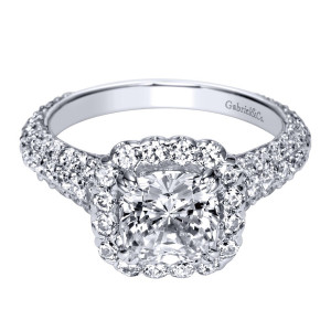 Gabriel 18 Karat Contemporary Engagement Ring ER8304C6W83JJ