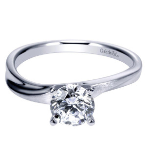 Gabriel 14 Karat Contemporary Engagement Ring ER9087W4JJJ