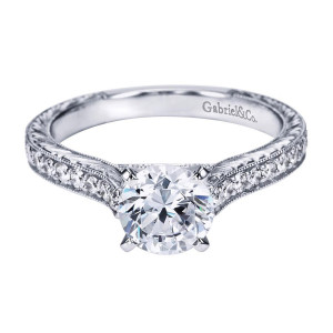Gabriel 14 Karat Victorian Engagement Ring ER6634W44JJ